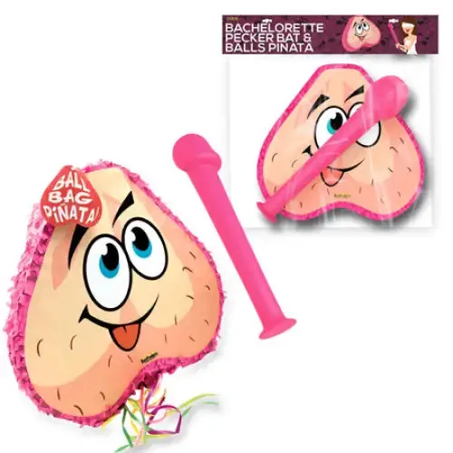 Hott Products Unlimited Vibrators Pink Pecker Bat Ball Pinata Combo Pack