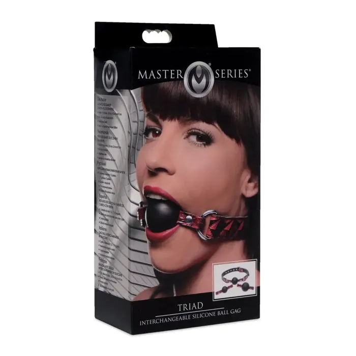 Interchangeable Silicone Ball Gag Master Series Male Sex Toys Interchangeable Silicone Ball Gag Master Series Male Sex Toys