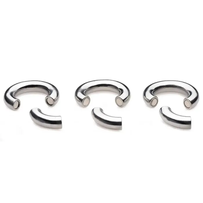 Magnetize Stainless Steel Magnetic Super Stretcher 3 Pack Master Series Male Sex Toys Magnetize Stainless Steel Magnetic Super Stretcher 3 Pack Master Series Male Sex Toys