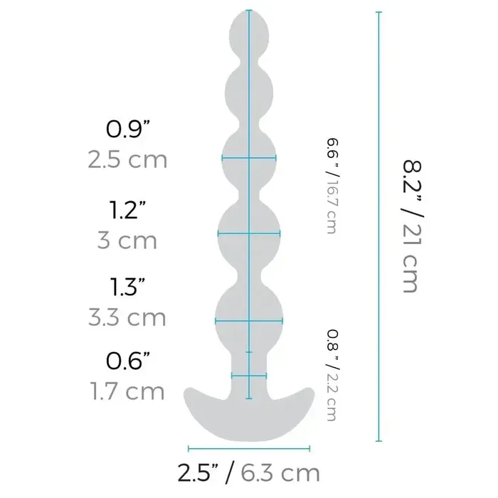 Male Sex Toys bVibe bVibe Cinco Vibrating Anal Beads