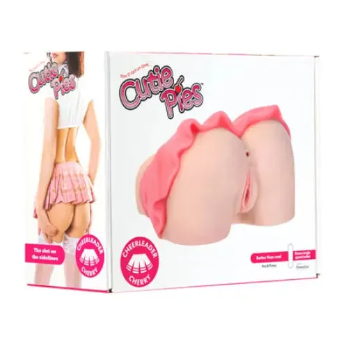 Male Sex Toys CutiePies Cheerleader Cherry Doggystyle Dual Entry Vagina Ass Masturbator Beige BMS Enterprises