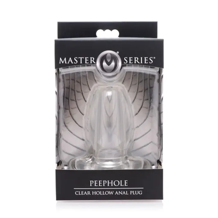 Master Series Male Sex Toys Peephole Clear Hollow Anal Plug Master Series Male Sex Toys Peephole Clear Hollow Anal Plug