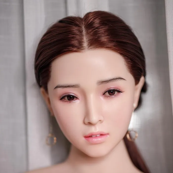 Neodoll Sugar Babe Kehlani Silicone Sex Doll Head Implanted Hair Silicone Colour Neodoll Sugar Babe Male Sex Toys