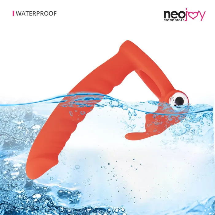 Neojoy Vibrators Neojoy Rabbit Shaft Ring Silicone 145cm Red