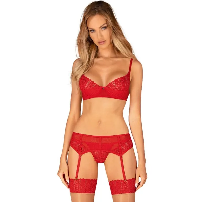 OBSESSIVE INGRIDIA THREE PIECES RED XSS OBSESSIVE Vibrators