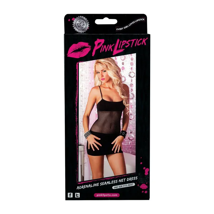 Pink Lipstick Adrenaline Seamless Net Dress Black One Size Pink Lipstick Vibrators Pink Lipstick Adrenaline Seamless Net Dress Black One Size Pink Lipstick Vibrators