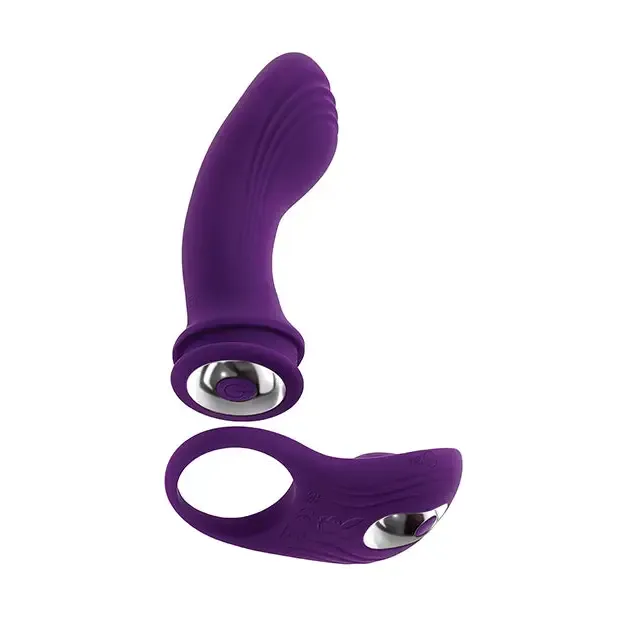 Playboy Pleasure Mix Match Dual Vibrator Purple Evolved Novelties INC Vibrators Playboy Pleasure Mix Match Dual Vibrator Purple Evolved Novelties INC Vibrators