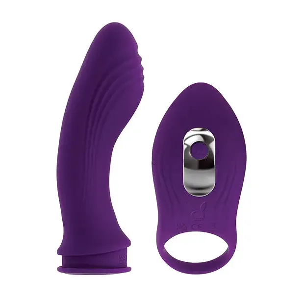 Playboy Pleasure Mix Match Dual Vibrator Purple Evolved Novelties INC Vibrators Playboy Pleasure Mix Match Dual Vibrator Purple Evolved Novelties INC Vibrators
