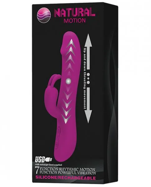 Pretty Love Vibrators Pretty Love Natural Motion 7 Function Rabbit Silicone Purple