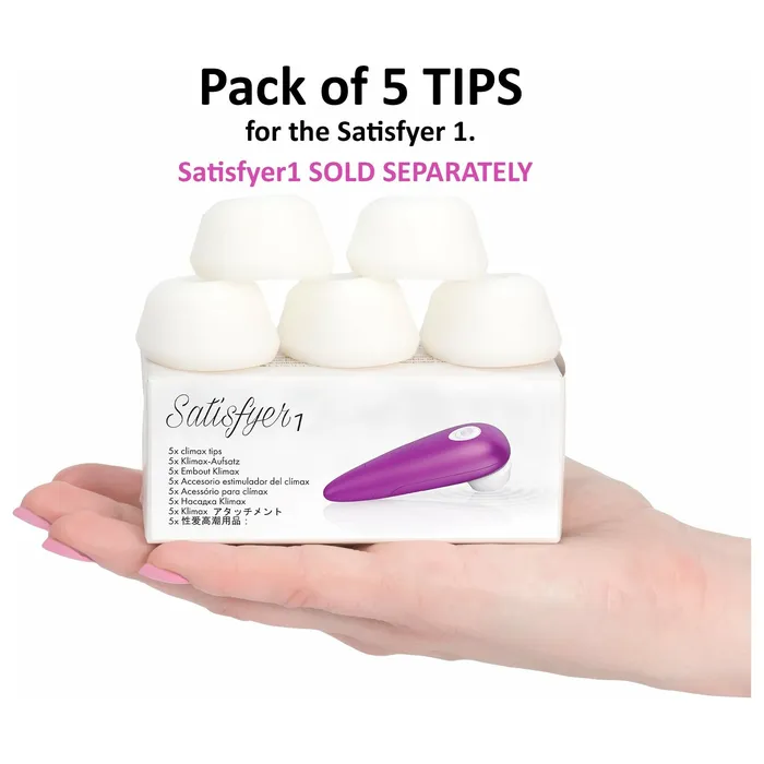 Satisfyer 1 Climax Tips Pack of 5 White Satisfyer Vibrators