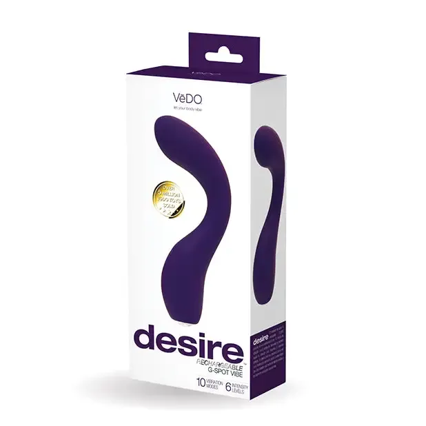 Savvy Co Vibrators VeDO Desire Rechargeable GSpot Vibe Purple