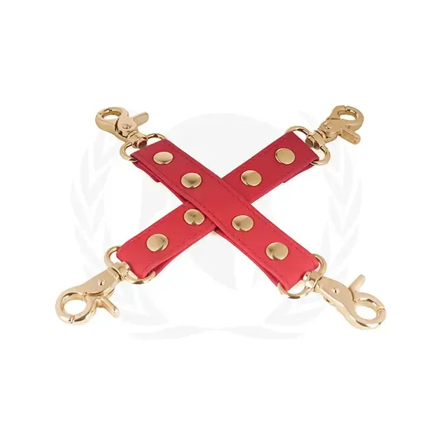 Spartacus Pu Hog Tie Wgold Hardware Spartacus Vibrators