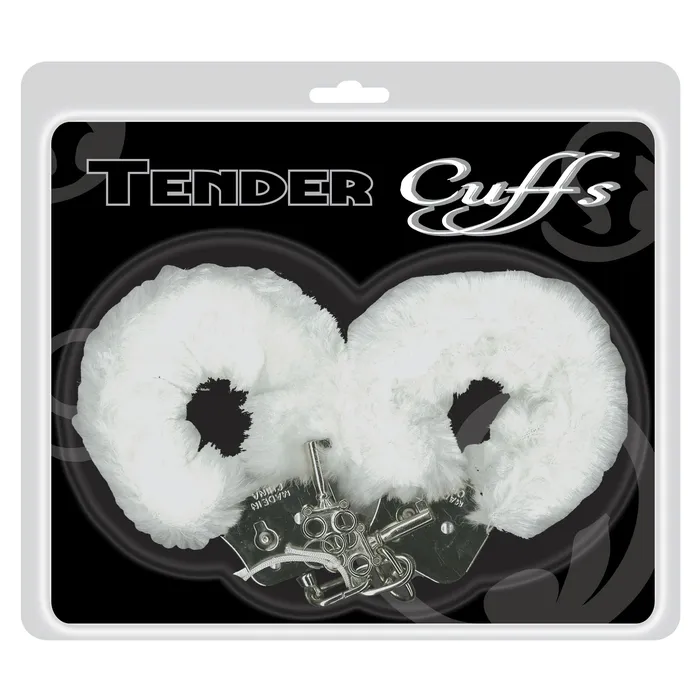 Tender Cuffs Furry Handcuffs White Tender Cuffs Couples