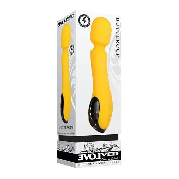 Vibrators Evolved Evolved Buttercup Waterproof Wand with Turbo Mode