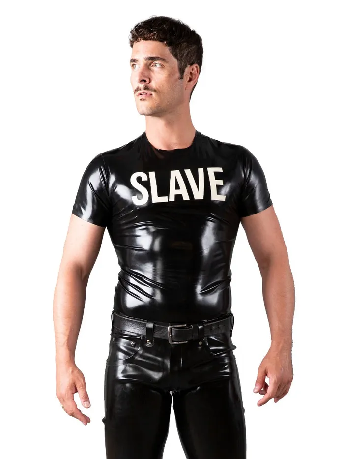 Vibrators HonourSkintwocom Latex Slave TShirt