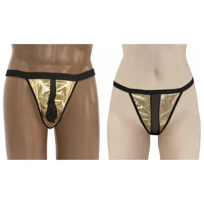 Vibrators Other Brands His Hers Sexy GStrings Gold