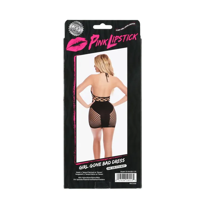 Vibrators Pink Lipstick Pink Lipstick Girl Gone Bad Dress Black OS