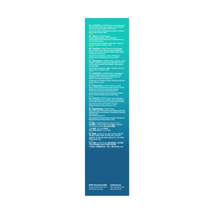 Vibrators ROMP ROMP Presto Vibrating Wand