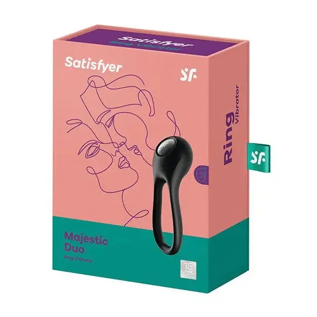 Vibrators Satisfyer Satisfyer Majestic Duo Black Vibrators Satisfyer Satisfyer Majestic Duo Black