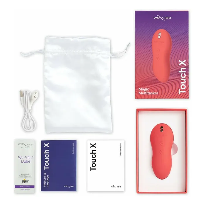 Vibrators WeVibe WeVibe Touch X Lay On Vibrator Crave Coral