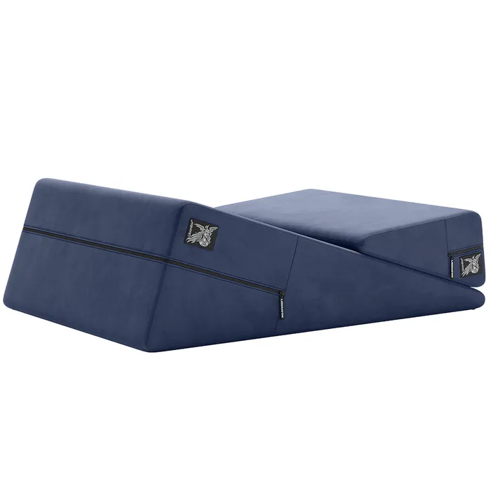 Vibrators Wedge Ramp Sex Pillow Combo in Velvet Blue Liberator