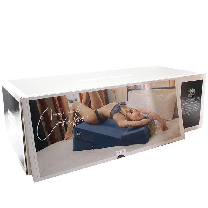 Vibrators Wedge Ramp Sex Pillow Combo in Velvet Blue Liberator