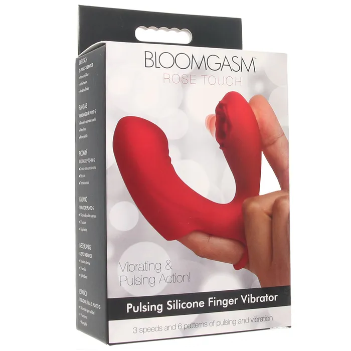 Vibrators XR Brands Bloomgasm Rose Touch Finger Vibe