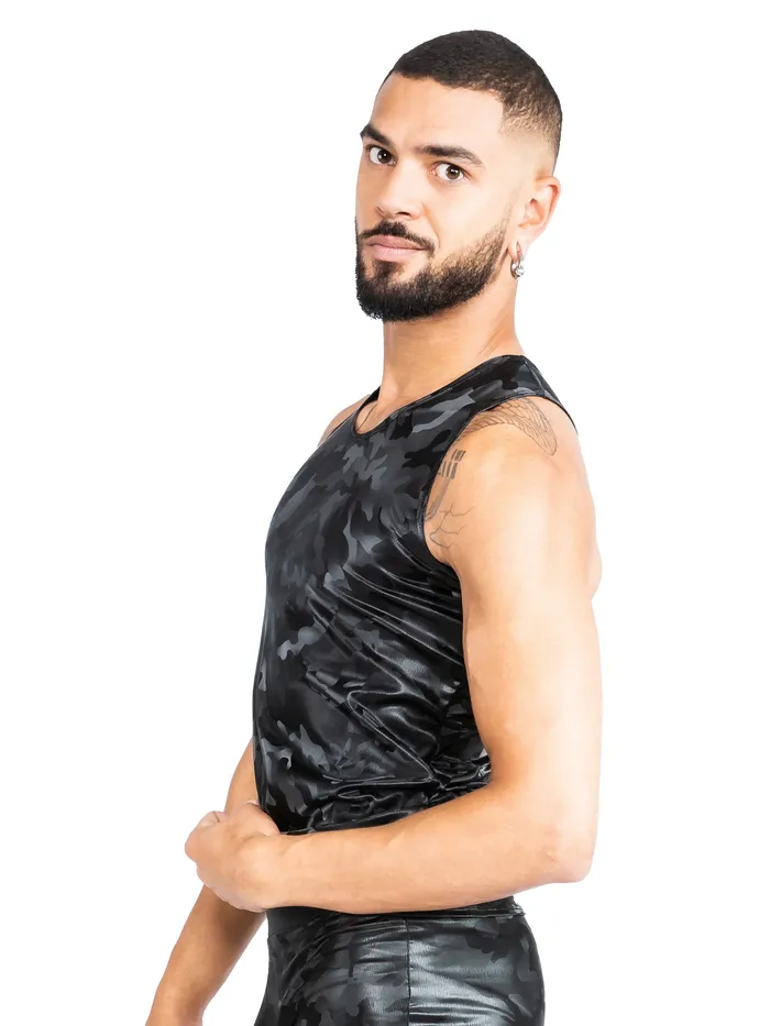 VynX Round Neck Camo Vest Top HonourSkintwocom Vibrators