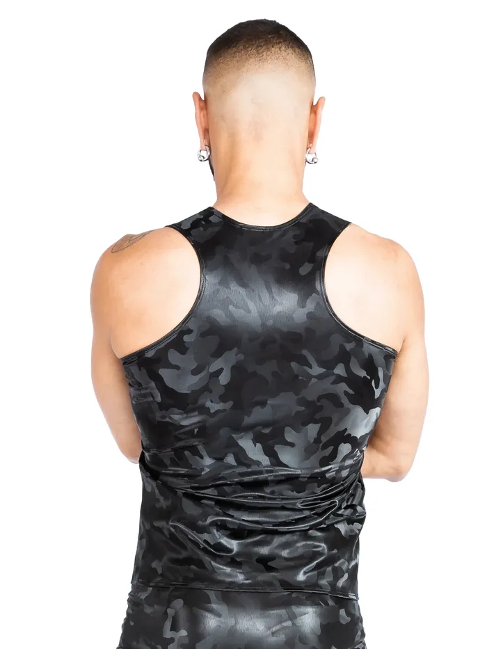 VynX Round Neck Camo Vest Top HonourSkintwocom Vibrators