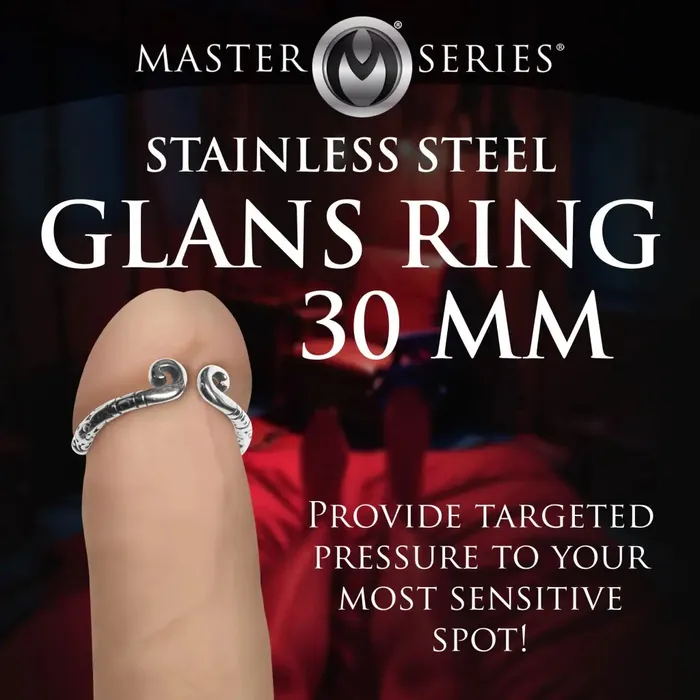 XR Brands Kingpin Stainless Steel Glans Ring 30mm Male Sex Toys