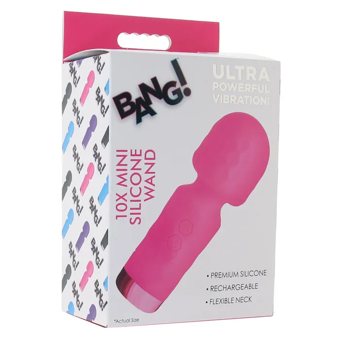 XR Brands Vibrators Bang Mini Silicone Wand in Pink