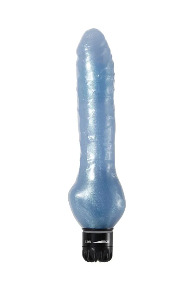 Adam Eve Blue Dolphin Vibrator Glitter Blue Adam Eve Vibrators