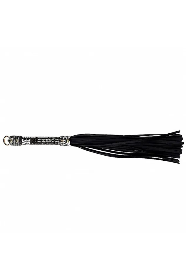 Anal Shots Toys Ouch International NY Collection Flogger Black