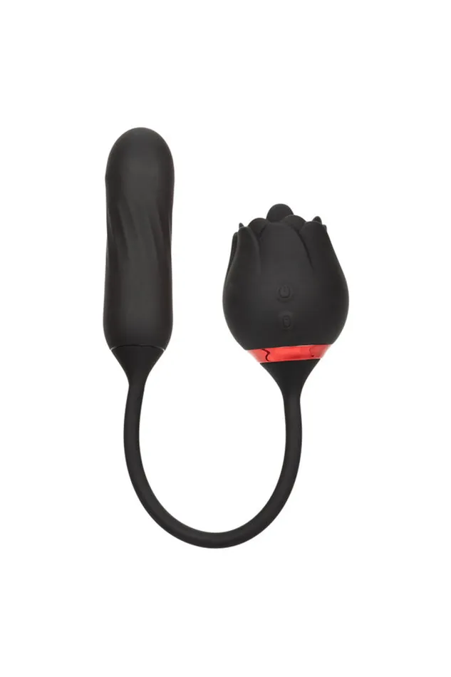 Cal Exotics Cal Exotics French Kiss Elite Lover Flickering and Rotating Vibrator Black Vibrators Cal Exotics Cal Exotics French Kiss Elite Lover Flickering and Rotating Vibrator Black Vibrators
