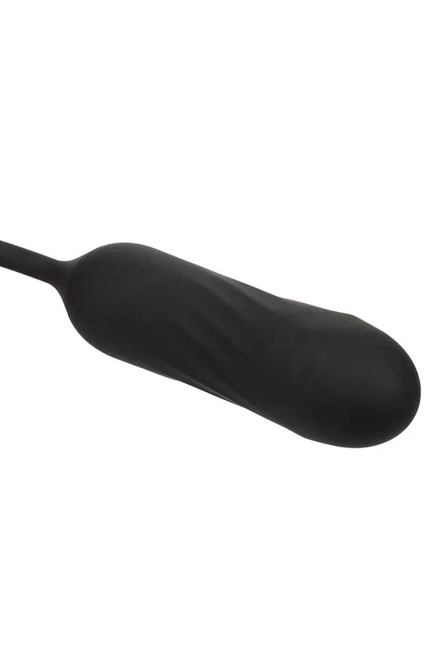 Cal Exotics Cal Exotics French Kiss Elite Lover Flickering and Rotating Vibrator Black Vibrators