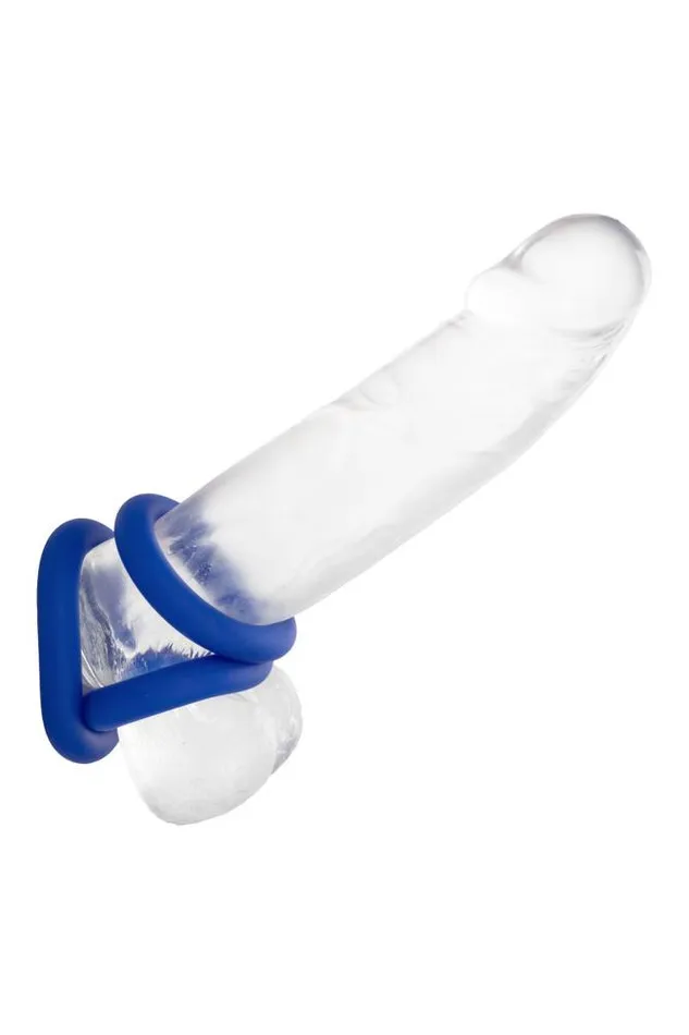 Cal Exotics Male Sex Toys Cal Exotics Admiral Universal Cock Ring Set Blue