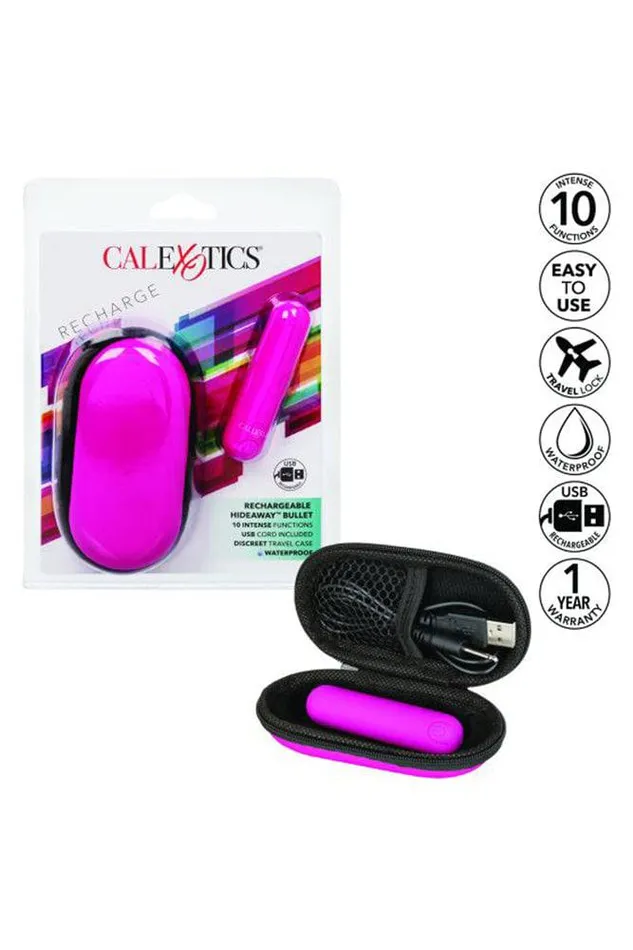Cal Exotics Vibrators Cal Exotics Rechargeable Hideaway Bullet Pink