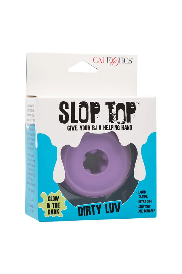 Cal Exotics Vibrators Cal Exotics Slop Top Dirty Luv Stroker Glow in the Dark Purple