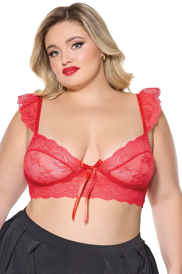 Coquette Vibrators Coquette 24321 Bralette Red