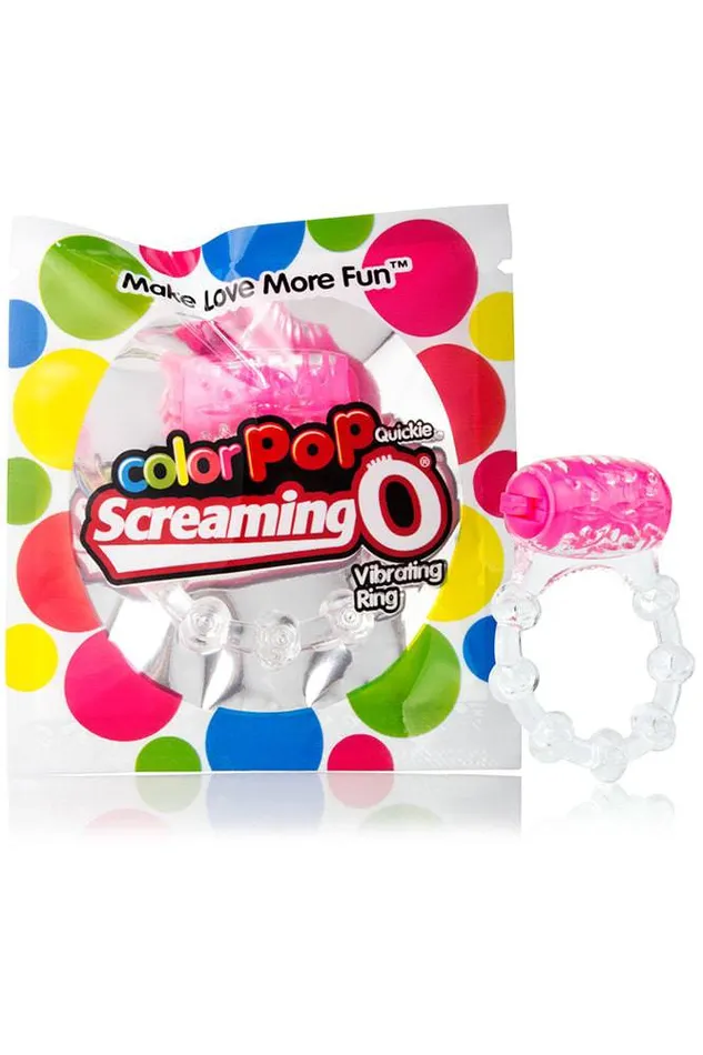 Couples Screaming O ColourPop Quickie Disposable Vibrating Cock Ring Assorted Screaming O