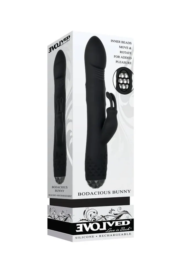 Evolved Bodacious Bunny Vibrator Black Evolved Vibrators