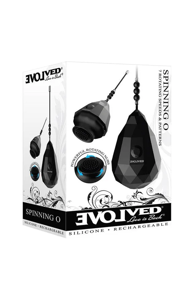 Evolved Vibrators Evolved Spinning O Egg Vibrator Black