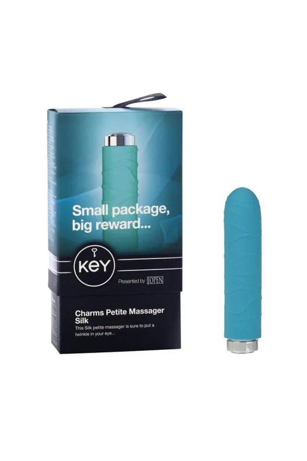 Jopen Vibrators Jopen Key Charms Petite Silk Massager Blue