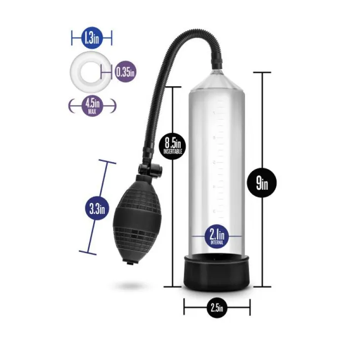 Male Sex Toys Blush Novelties Performance VX101 Enhancement Penis Pump