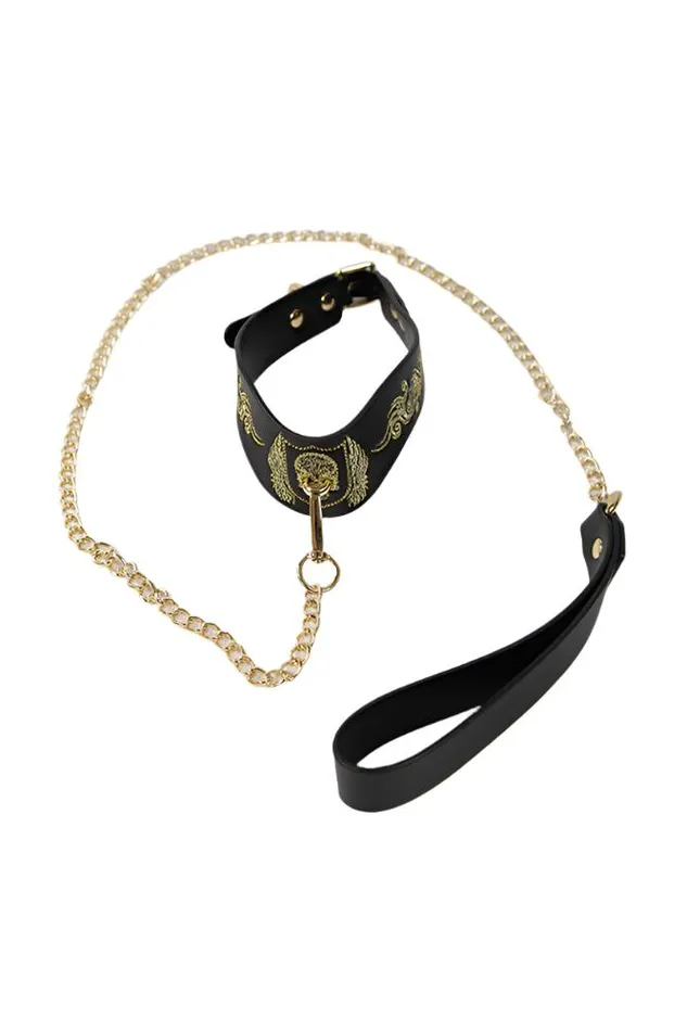 Ouch International London Collection Bondage Kit with Bag BlackGold Shots Toys Couples