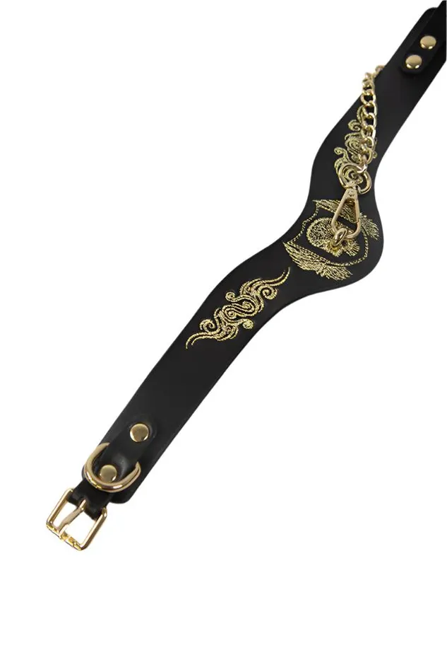 Ouch International London Collection Bondage Kit with Bag BlackGold Shots Toys Couples