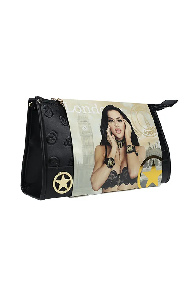 Ouch International London Collection Bondage Kit with Bag BlackGold Shots Toys Couples