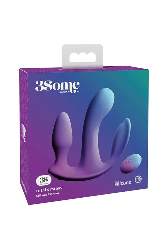 Pipedream Vibrators Pipedream 3Some Total Ecstasy Triple Vibrator Purple