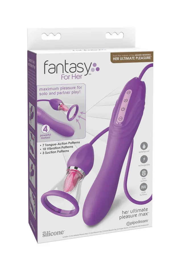 Pipedream Vibrators Pipedream Fantasy For Her Her Ultimate Pleasure Max Purple