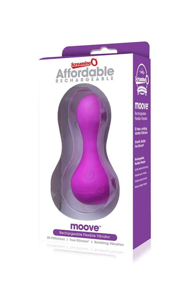 Screaming O Vibrators Screaming O Charged Moove Discreet Rechargeable Vibrator Purple Screaming O Vibrators Screaming O Charged Moove Discreet Rechargeable Vibrator Purple
